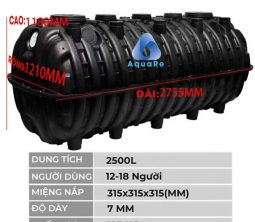 bể phốt nhựa 2500L